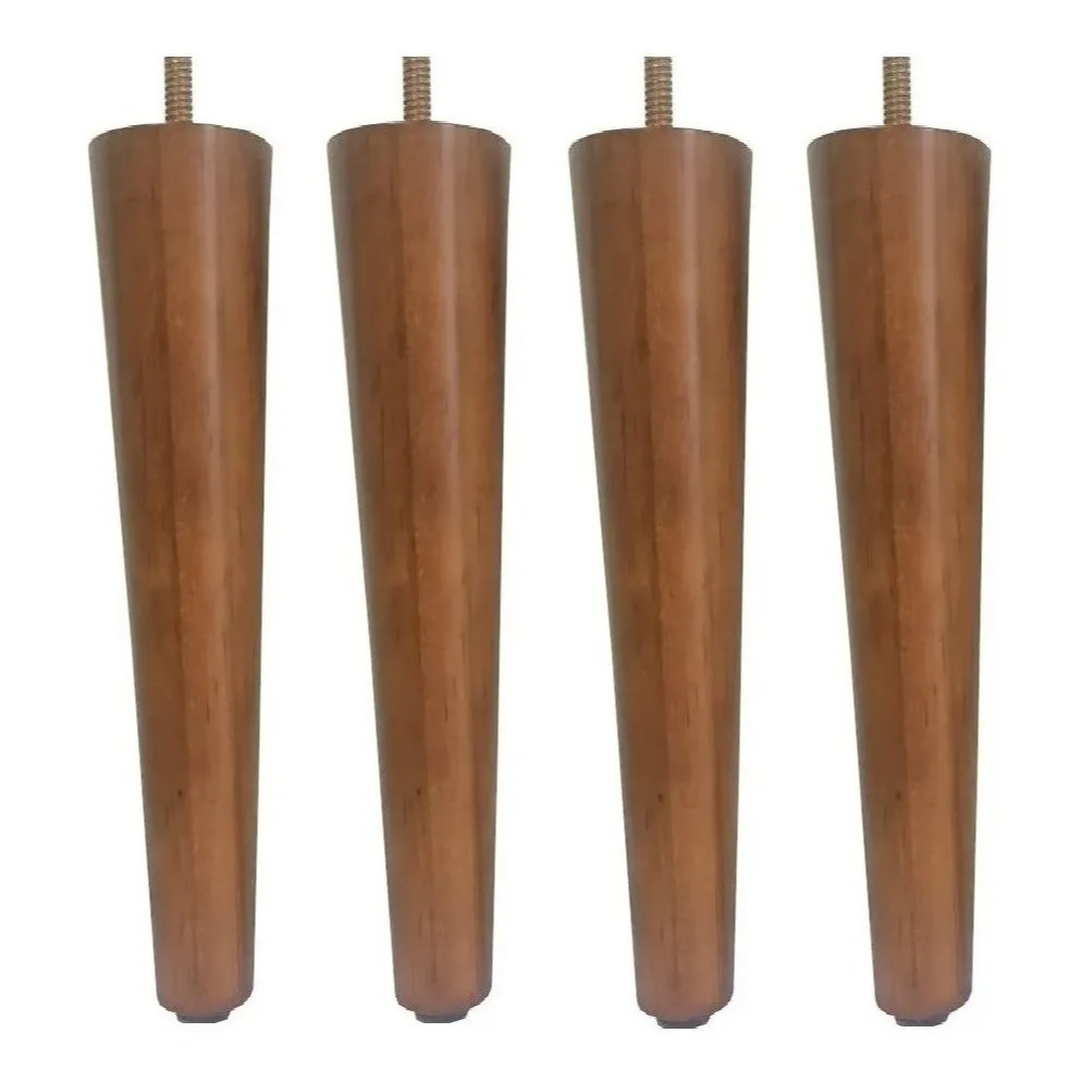kit 4 Pé palito madeira 35 cm para moveis em geral