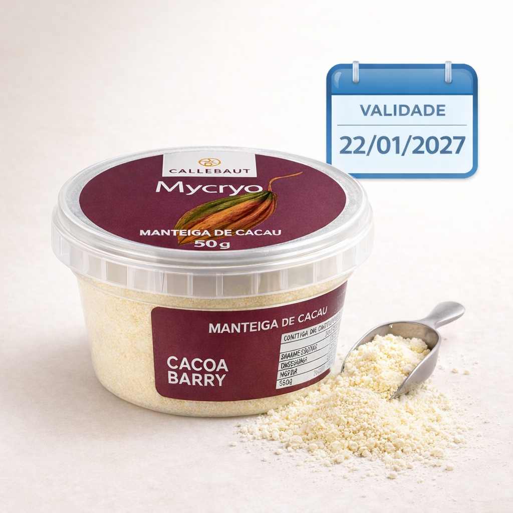 Mycryo Callebault Manteiga De Cacau Em Pó Fracionado  Para Temperagem de chocolate Ovos Pascoa