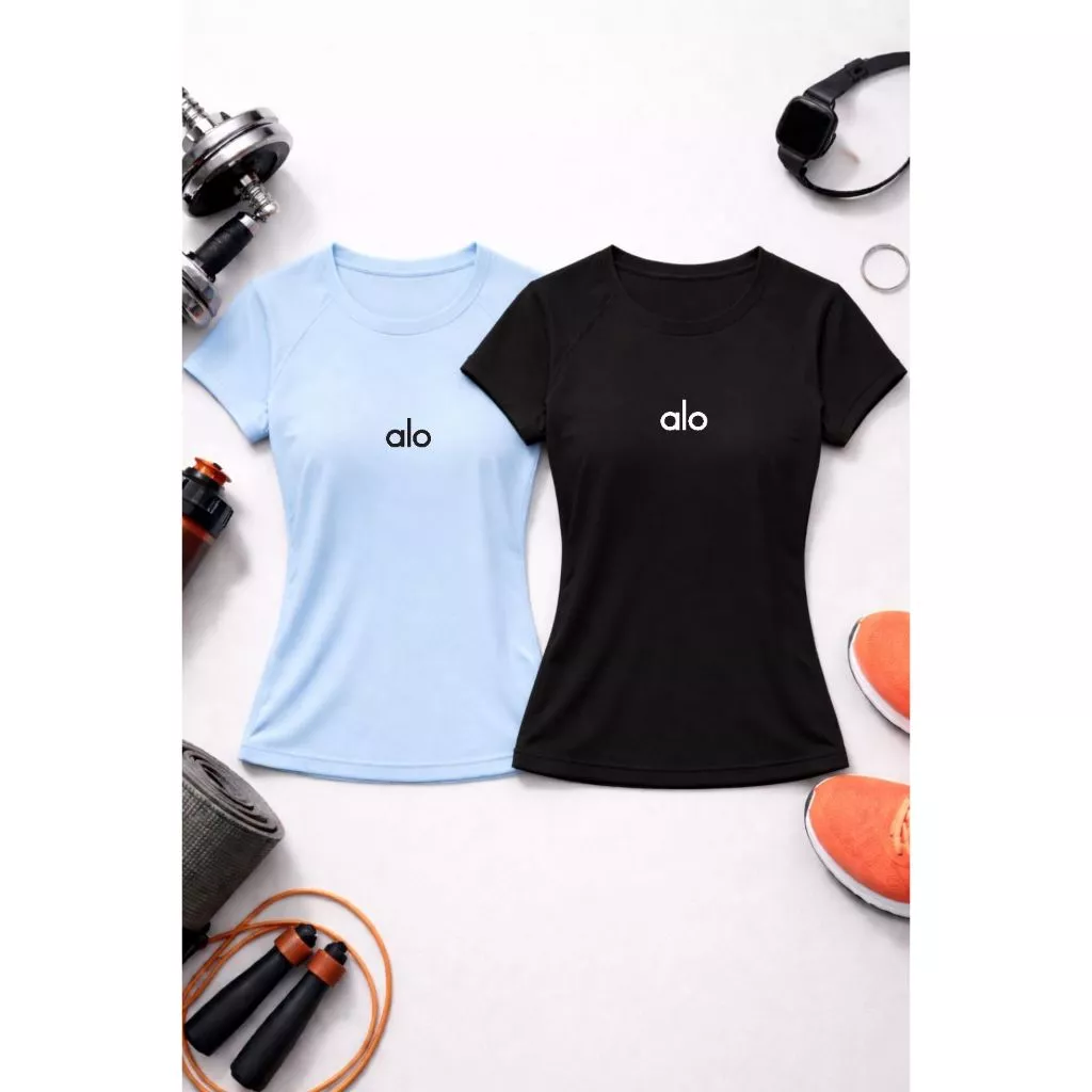 Kit 2 Blusas Ou Individual Dry Fit Camiseta Yoga Moda Fitness Esportiva — imagem 1