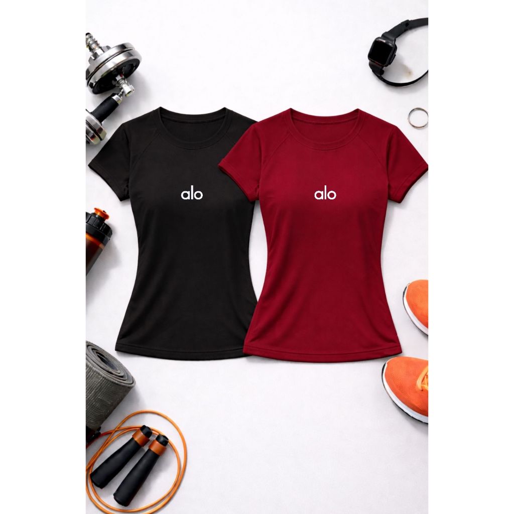 Kit 2 Blusas Ou Individual Dry Fit Camiseta Yoga Moda Fitness Esportiva