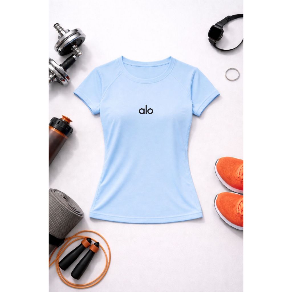 Camiseta Dry Fit Feminina Manga Curta Yoga Baby Look Não Encole Rosa Pink Outros em Oferta na Shopee