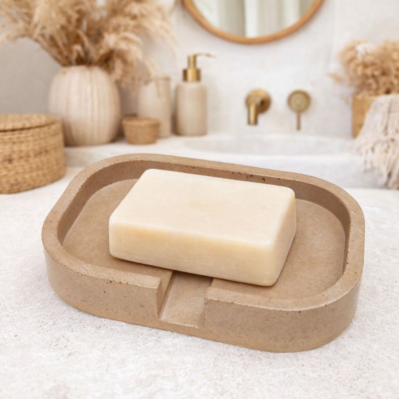 Saboneteira Cimento - Porta Sabonete Cimento em Oferta na Shopee