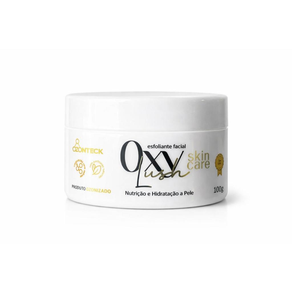 Creme Esfoliante Facial Oxy Lush Ozonteck Skin Care Ozonizado 100g – Hidratação e Renovação da Pele