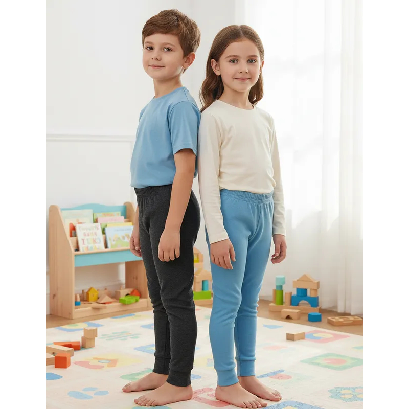 KIT COM 05 Calça Bebe / Mijão Bebê / Culote Malha Com Punho 100% Algodão