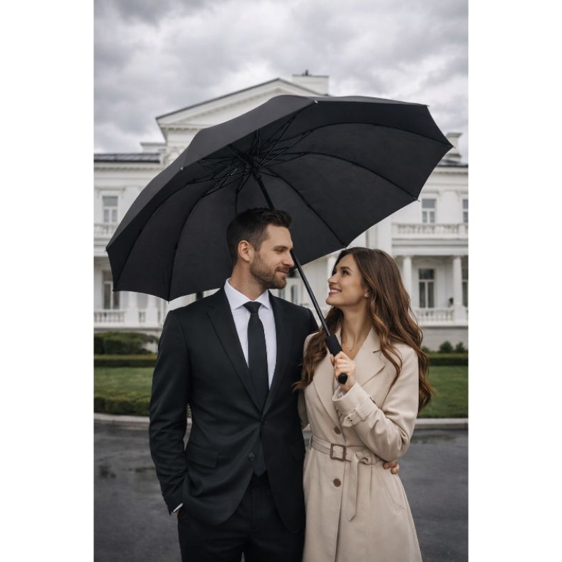 Guarda chuva para mulher homen portátil fácil transporte bolsa mochila resistente chuva sol em Oferta na Shopee