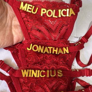 Calcinha Personalizada Nome Frase Renda Sexy Tanga com Nome em Oferta na Shopee