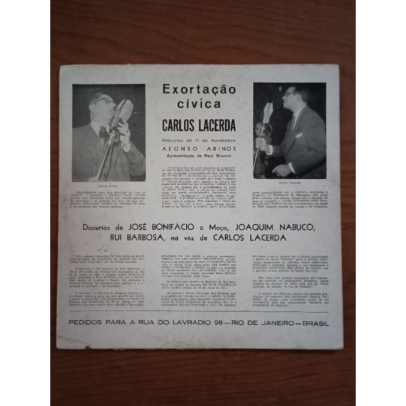 Lp - Carlos Lacerda - A Voz Do Silêncio disco de vinil