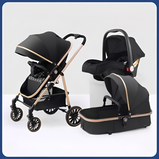 Carrinho de bebê Completo 3 EM 1 Reversível  Berço Passeio- Até 30 Kg-Modelo Europeu Luxo em Oferta na Shopee