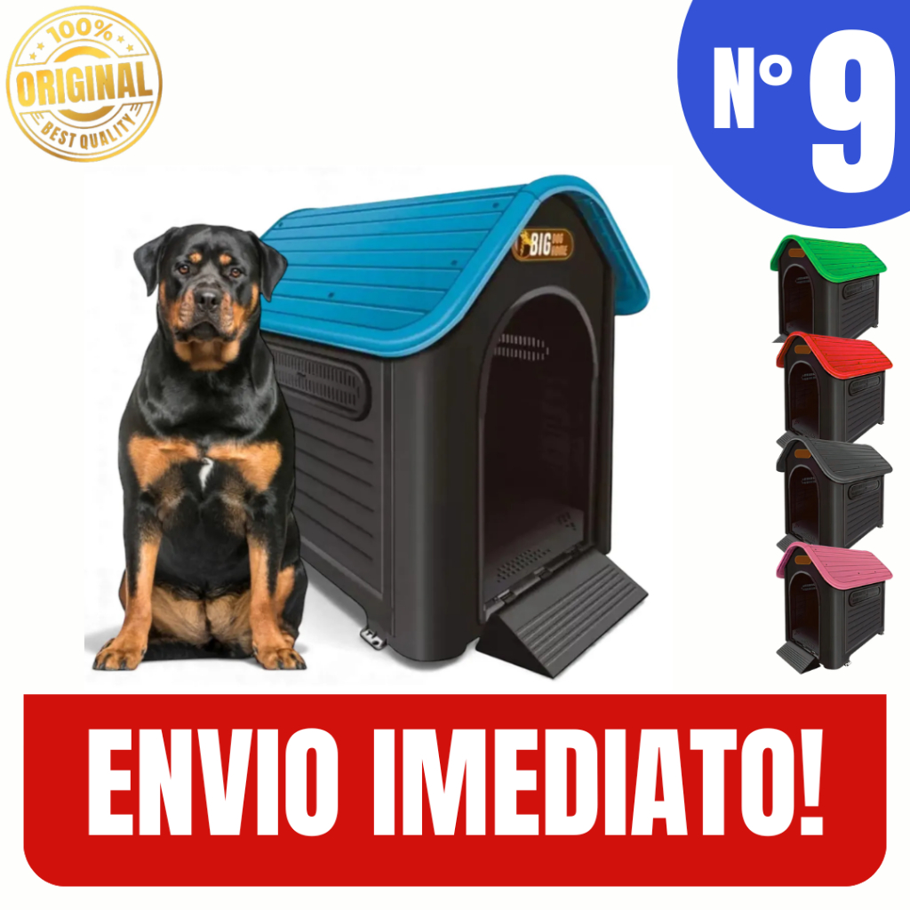 Casinha de Cachorro N9 Big Home Pets Grande Ventilação Especial Anti Umidade - Envio Imediato