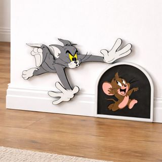 Portinha Decorativa Tom e Jerry Geek para Parede | Decoração Nerd Criativa Presente Divertido em Oferta na Shopee