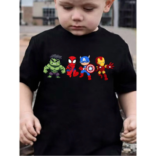 Camiseta Infantil Super-Heróis Meninos Camisa Lançamento Blusa 100% Algodão em Oferta na Shopee