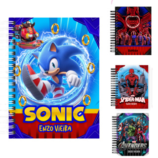 AGENDA ESCOLAR A5 PERSONALIZADA MENINO - VÁRIOS TEMAS - AGENDA COM NOME-AGENDA CRECHE-AGENDA INFANTIL em Oferta na Shopee