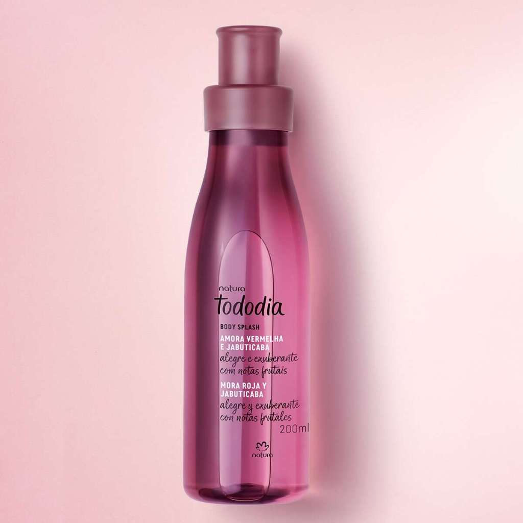 Body Splash Desodorante Colônia Tododia Amora Vermelha e Jabuticaba Feminino 200 ml
