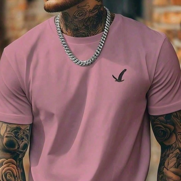 Camiseta Masculina Estampada Aguia Camisa 100% Algodao tendencia basica