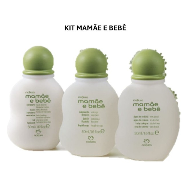 Natura - Kit Mamãe e Bebê Miniatura (3 produtos)