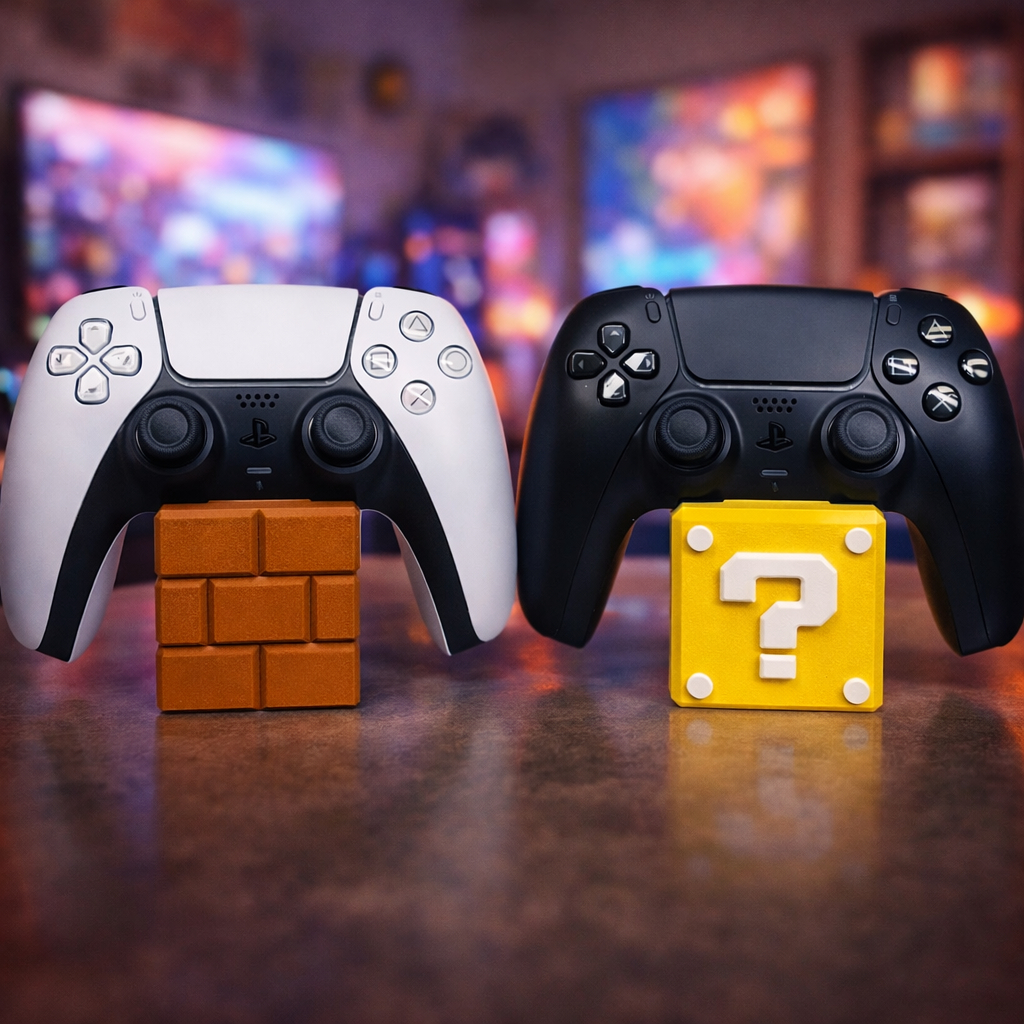 Kit Suportes Gamer para Controle de Videogame PS5 Xbox Nintendo – Organizador Decorativo