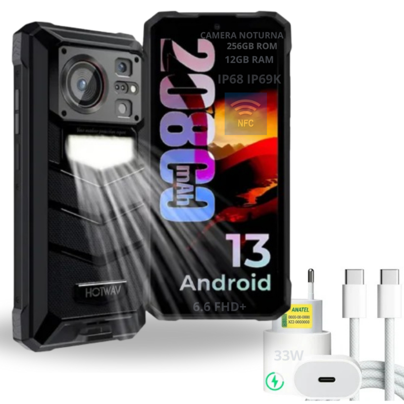 Celular Indestrutível Hotwav W11 Prova de Água Robusto 12/256gb 20800mha C 4g Câmera Noturna — R$ 3.599,00 em Shopee