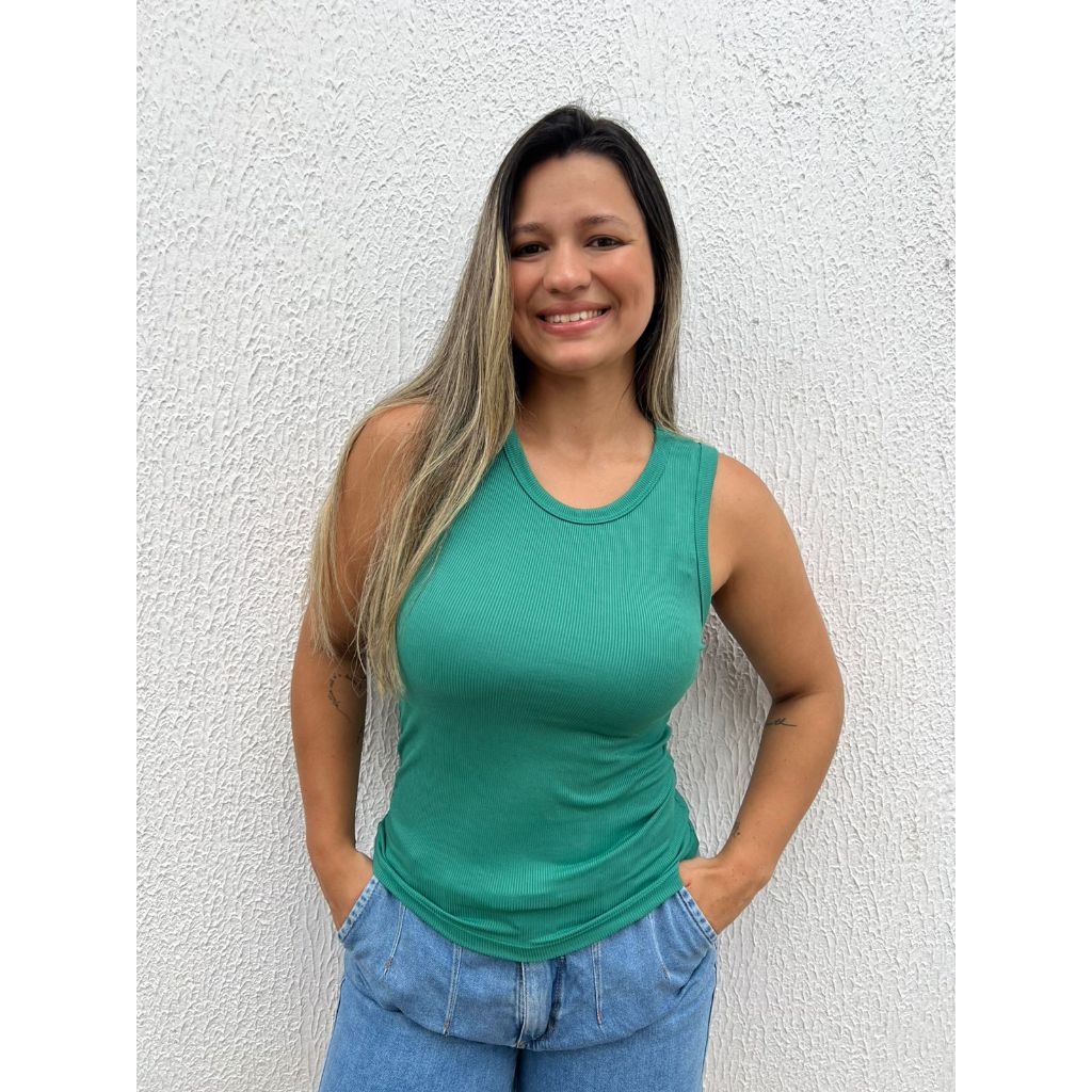 Blusinha Regata Feminina Canelada Premium Alcinha Moda Verão Conforto em Oferta na Shopee