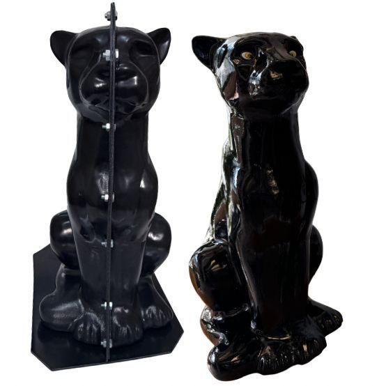 Forma ABS Pantera 50 cm Bipartido Jardim Gesso Cimento Decoração em Oferta na Shopee