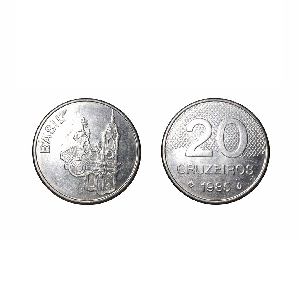 Moeda Antiga de 20 Cruzeiros 1981-1986