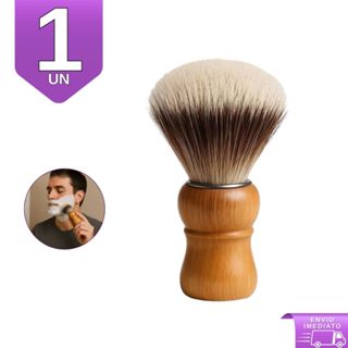 Pincel Para Barbearia Profissional De Madeira Com Cerdas Macias Para Barbearia em Oferta na Shopee