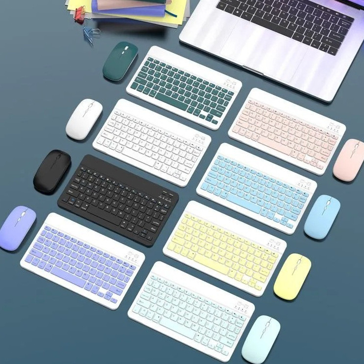 Kit Teclado E Mouse Bluetooth 5.2 Compatível Pc iPhone Android simplus