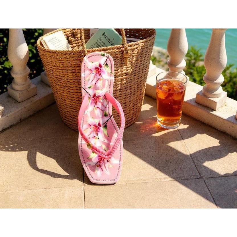 chinelo rasteirinha feminino floral tendência verão super confortável CHFL