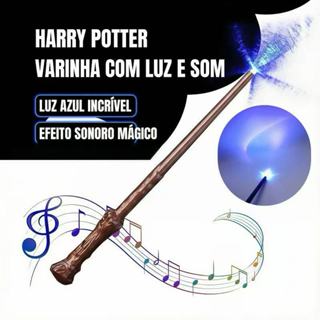 Varinha Magica Harry Potter com Luz e Som Brinquedo Infantil Cosplay Fantasia LED em Oferta na Shopee