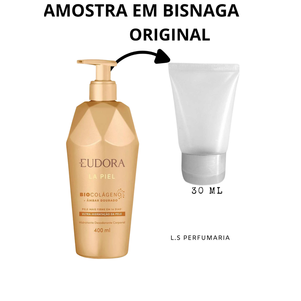 Hidratante Desodorante Corporal La Piel Ultra-Hidratação da Pele Âmbar Dourado 30 ml