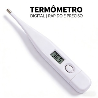 Termômetro Digital Portátil - Adequado para Adultos, Crianças e Viagens em Oferta na Shopee