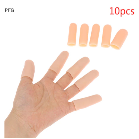 Kit 5 ou 10  Protetores Silicone Para Dedos Das Mãos em Oferta na Shopee