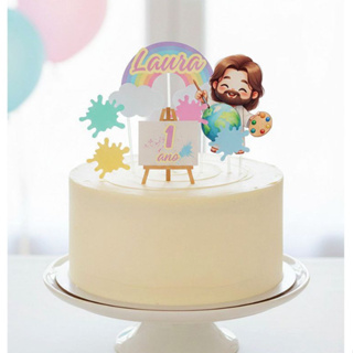 Topo de bolo o maior pintor do mundo menina Personalizado em Oferta na Shopee