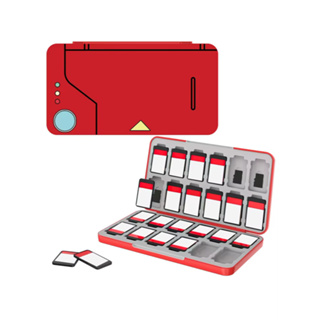 Estojo/Case Porta 16 ou 24 Jogos Nintendo Switch 1 e 2 & Micro SD Cards - Pokedex em Oferta na Shopee