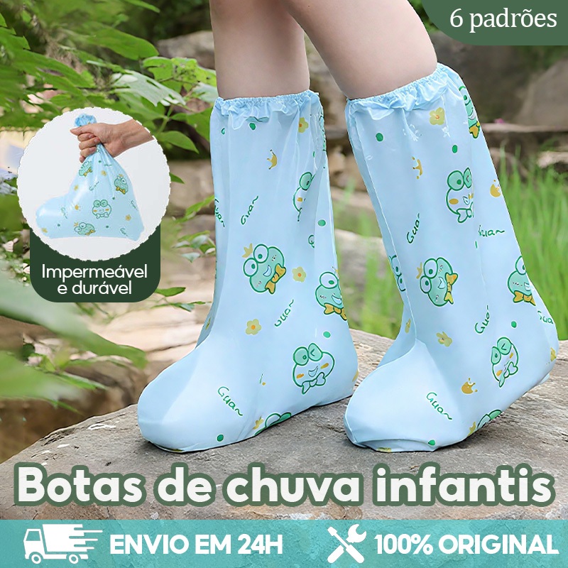 Capa de sapato impermeável infantil, adequada para uso externo em Oferta na Shopee