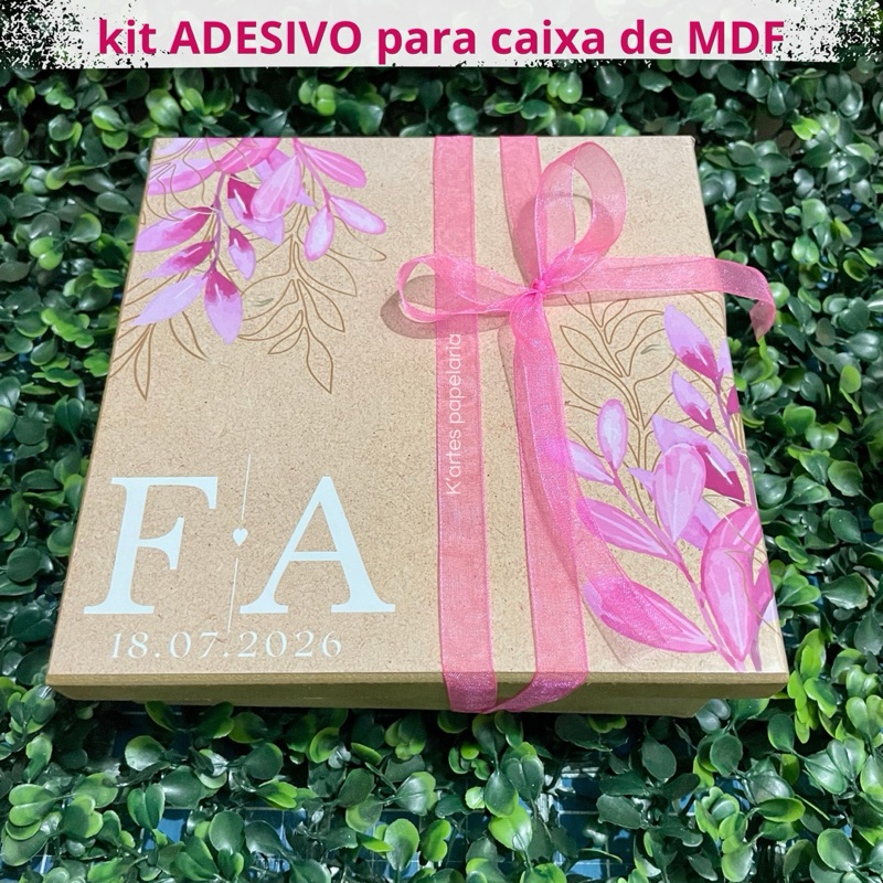 kit 20 ADESIVOS para PERSONALIZAR caixa de MDF convite Padrinhos