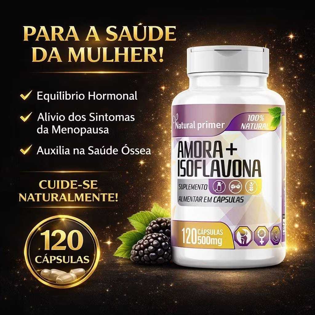 Amora Com Isoflavona 500mg - Saúde da Mulher