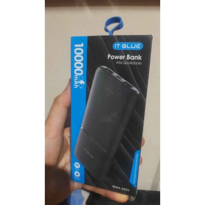 power bank, bateria externa para celular 10.000mah novo!