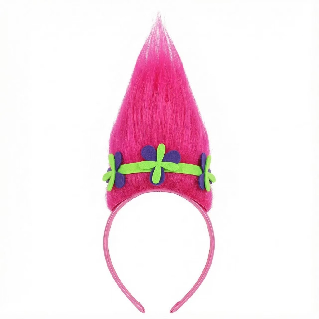 tiara troll faixa de cabelo troll fantasia cosplay acessório festa carnaval halloween em Oferta na Shopee
