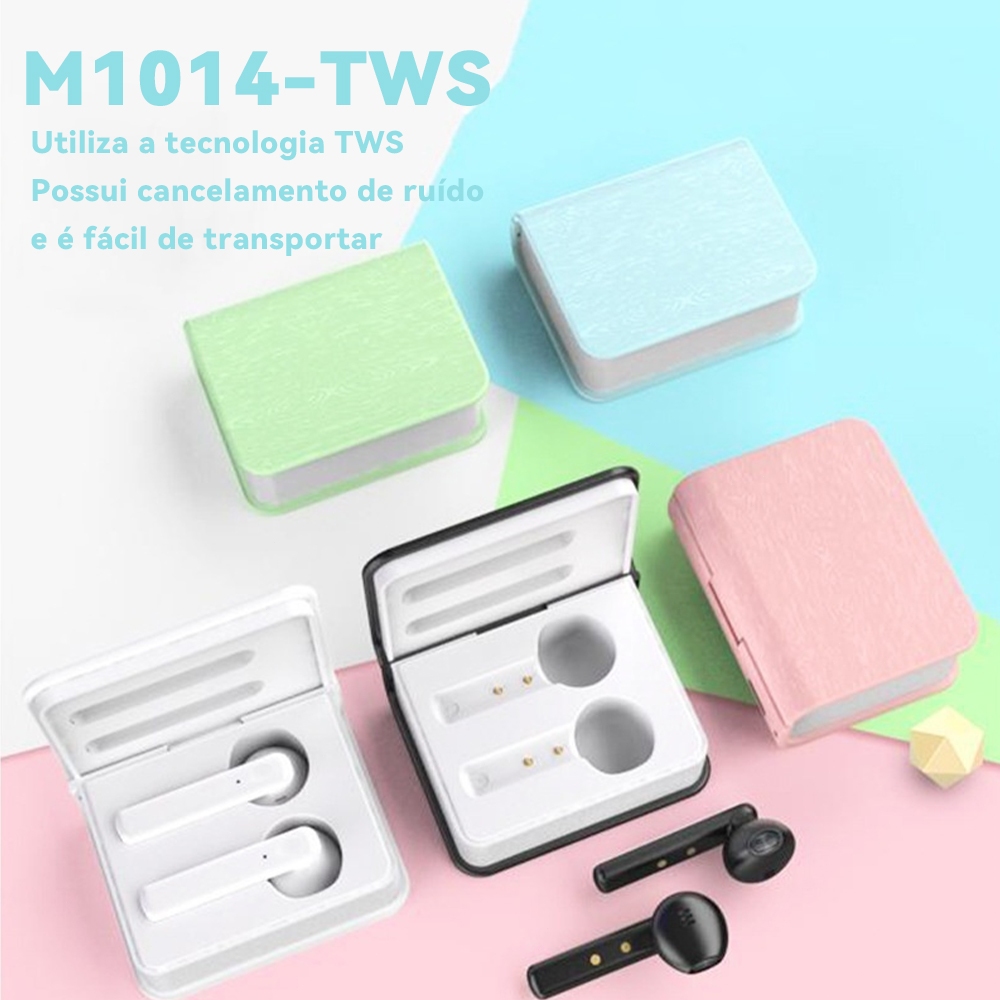 Auricular M1014-TWS: Tecnologia de Ponta com Cancelamento de Ruído e Portabilidade Ideal