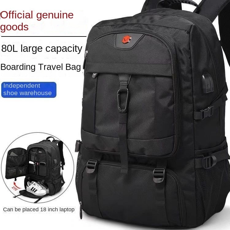 Mochila de viagem de ombro para homens de grande capacidade em Oferta na Shopee