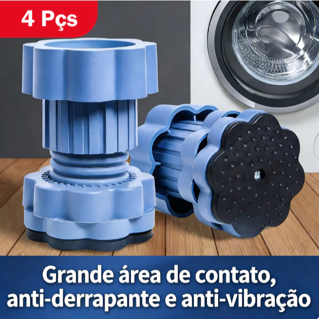 4 Pçs Anti Vibração Pés Almofadas Antiderrapante Absorção De Choque Máquina De Lavar  Aumentando Almofada Esteira