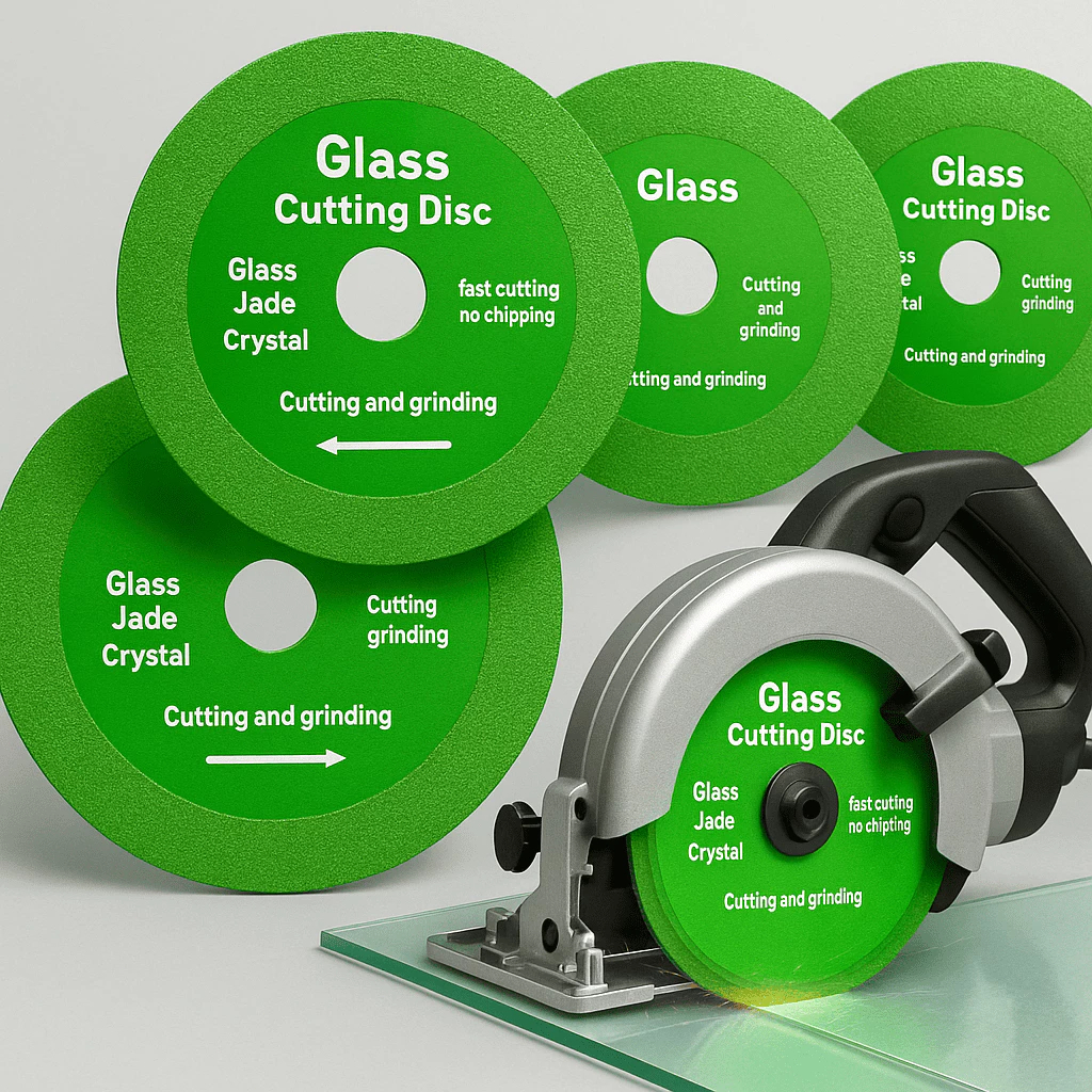 Kit 8/4/3/2/1 Discos Diamantados Ultrafino 100mm Corte Vidro Porcelanato e Cerâmica
