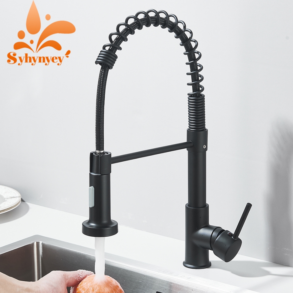 Torneira De Cozinha Gourmet Alça Única Com Extensor De Spray Tubo De Água Flexível Superior Banhado em Oferta na Shopee