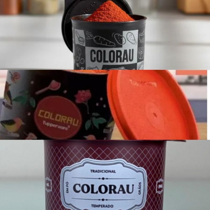 Redondinha Colorau Tupperware várias linhas