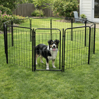 Cercado Pet com Portão 82cm • 1 a 10 Módulos • Grade de Segurança para Cachorro e Crianças em Oferta na Shopee