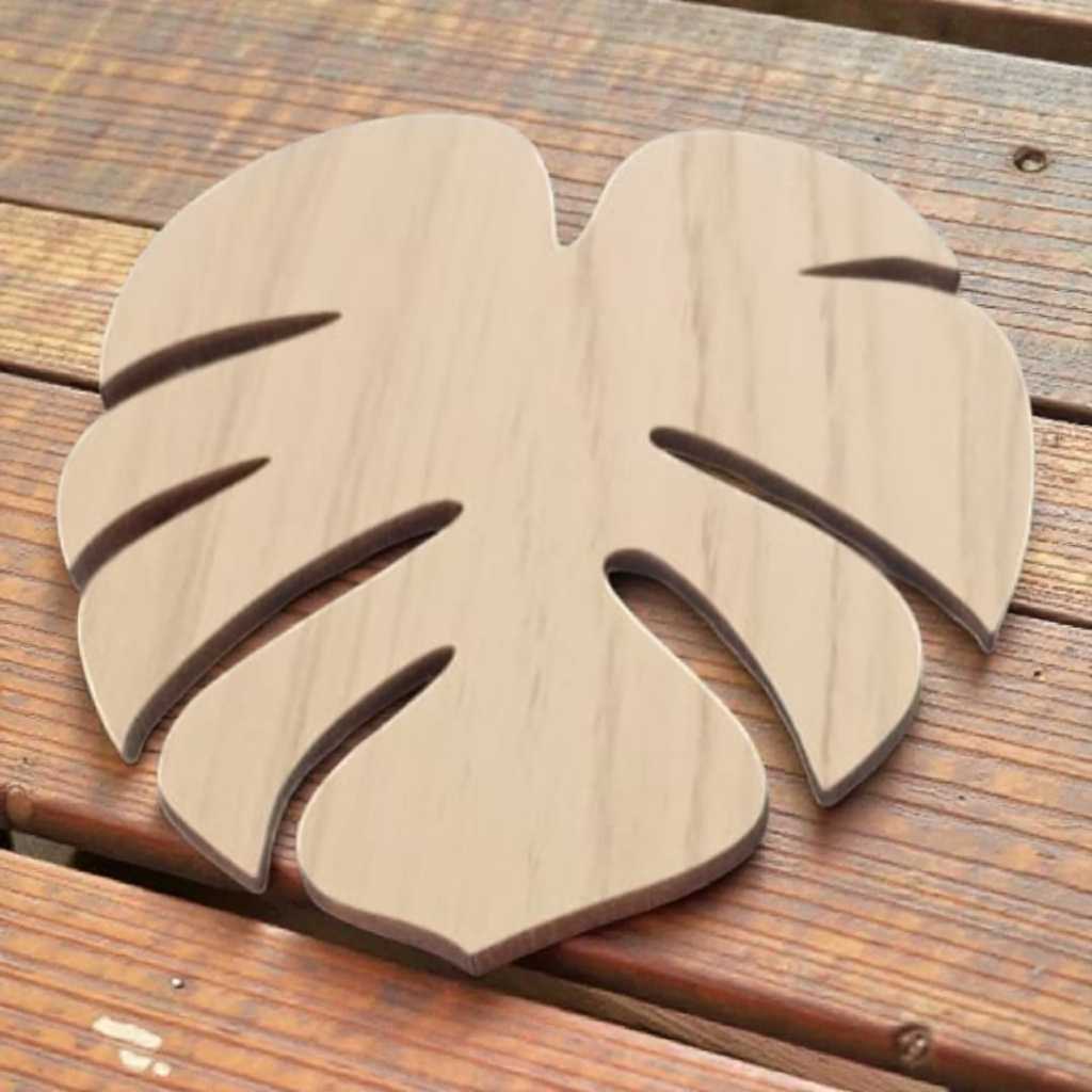 Kit 6 Porta Copos Modelo Costela de Adão em Mdf 3m Resistente