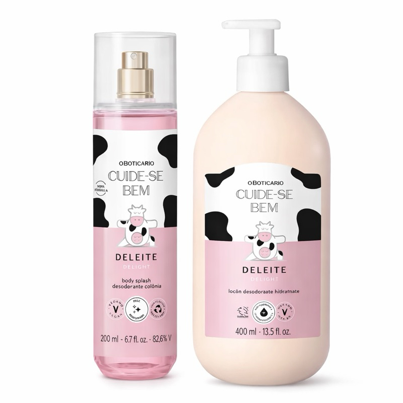 Combo Cuide-se Bem Deleite – Hidratante Corporal 400ml + Body Splash 200ml | O Boticário