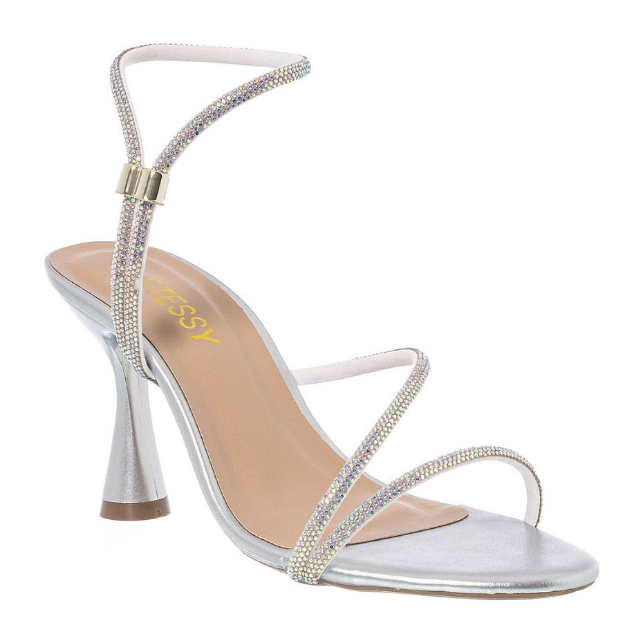 Sandália Feminina Strass Brilho Salto Alto Fino Elegante Festa Moda Confortável Luxo Moda Leve em Oferta na Shopee