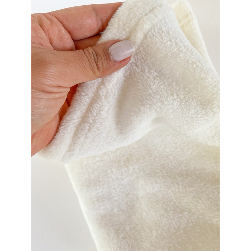 Manta Fleece Sublimável Off White 80x100cm | Fleece Premium p/ Sublimação | Acabamento Artesanal — imagem 2 de 2