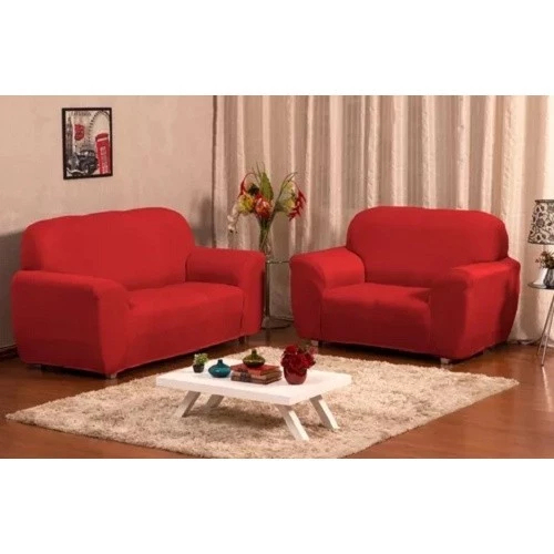 Kit Capa de Sofá Coladinha 2 e 3 Lugares Malha Gel 100% Poliéster em Oferta na Shopee